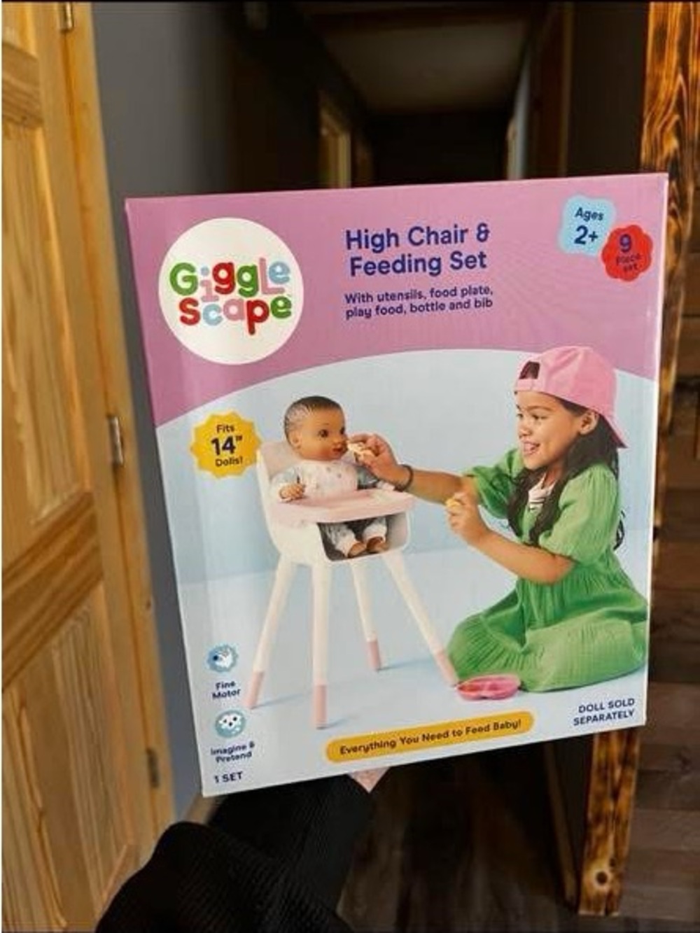 Target Giggle Scape High Chair & Feeding Set - Pink, White